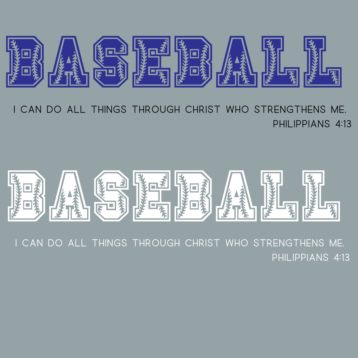 Baseball (Word) with I Can Do All Things