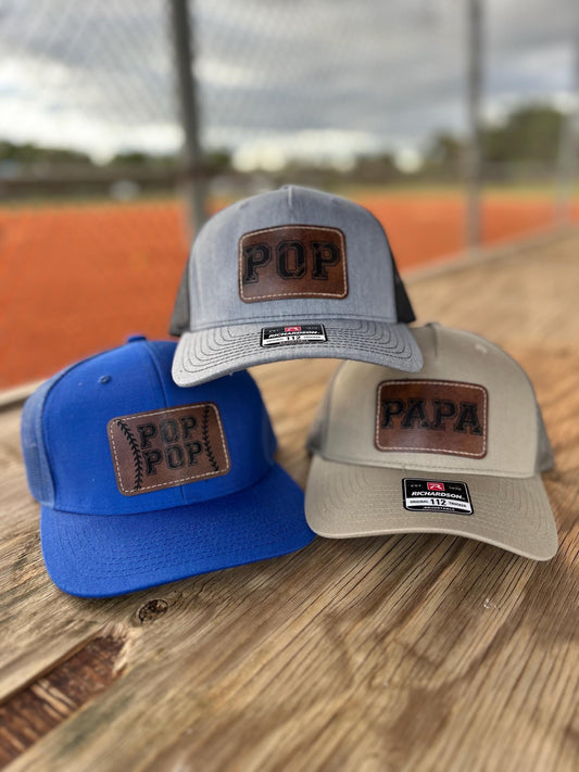Papa, Pop, PopPop Baseball Hat