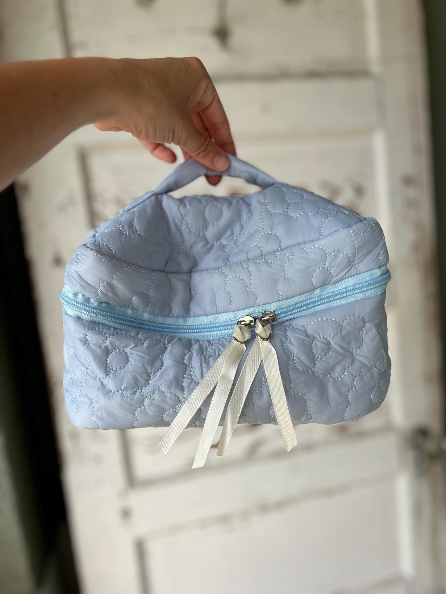 Personalized Makeup Bag, Single Initial Bag