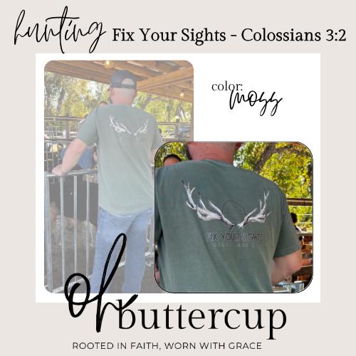 Fix Your Sights, Men's Christian Hunting Shirt