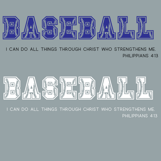 Baseball (Word) with I Can Do All Things