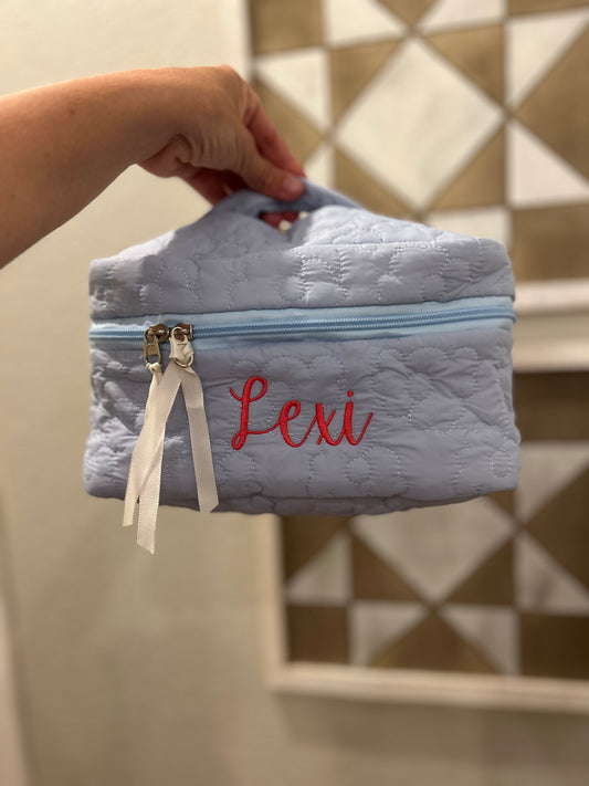 The Softest Makeup Bag - Blue