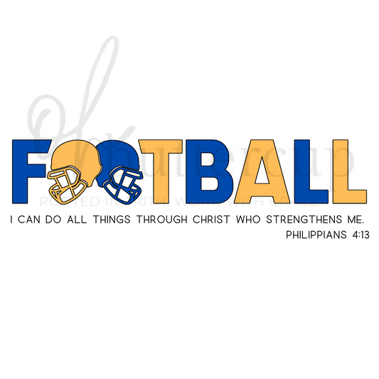 Football Words: I Can Do All Things