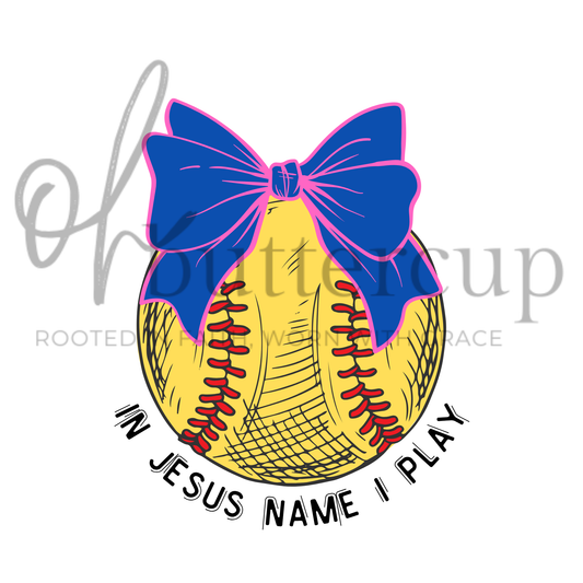 In Jesus Name I Play Softball