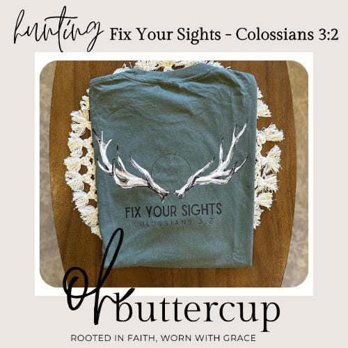 Fix Your Sights, Men's Christian Hunting Shirt