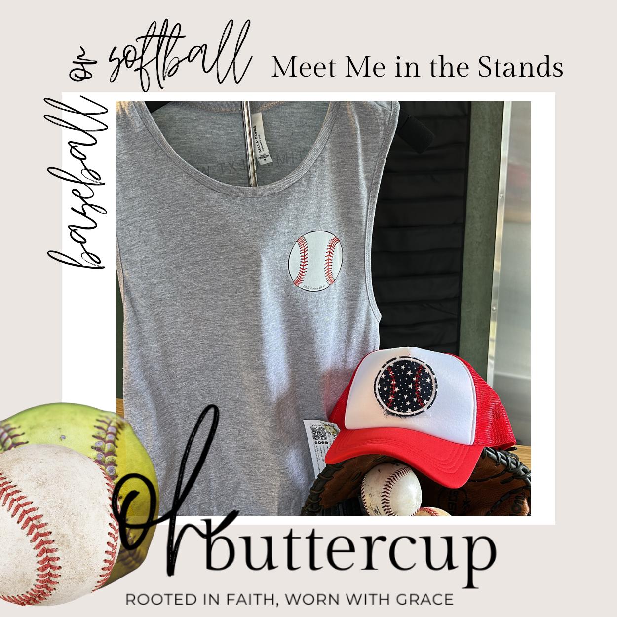 Meet Me in the Stands Baseball/Softball Tank