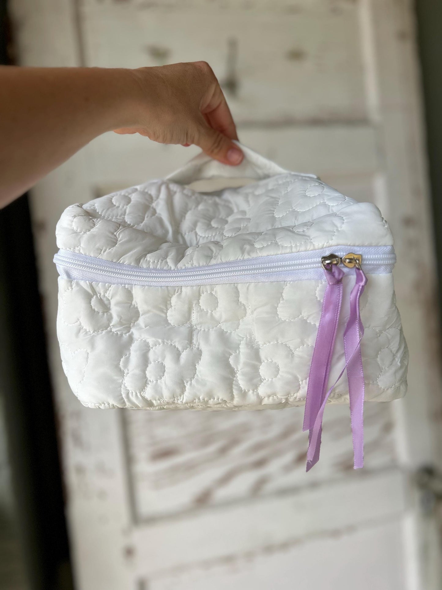 Personalized Makeup Bag, Single Initial Bag