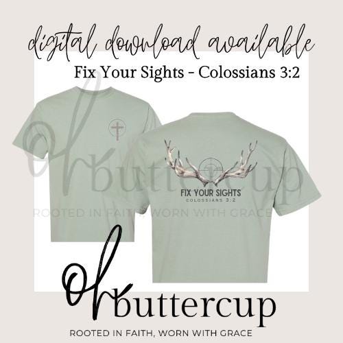 Fix Your Sights, Men's Christian Hunting Shirt