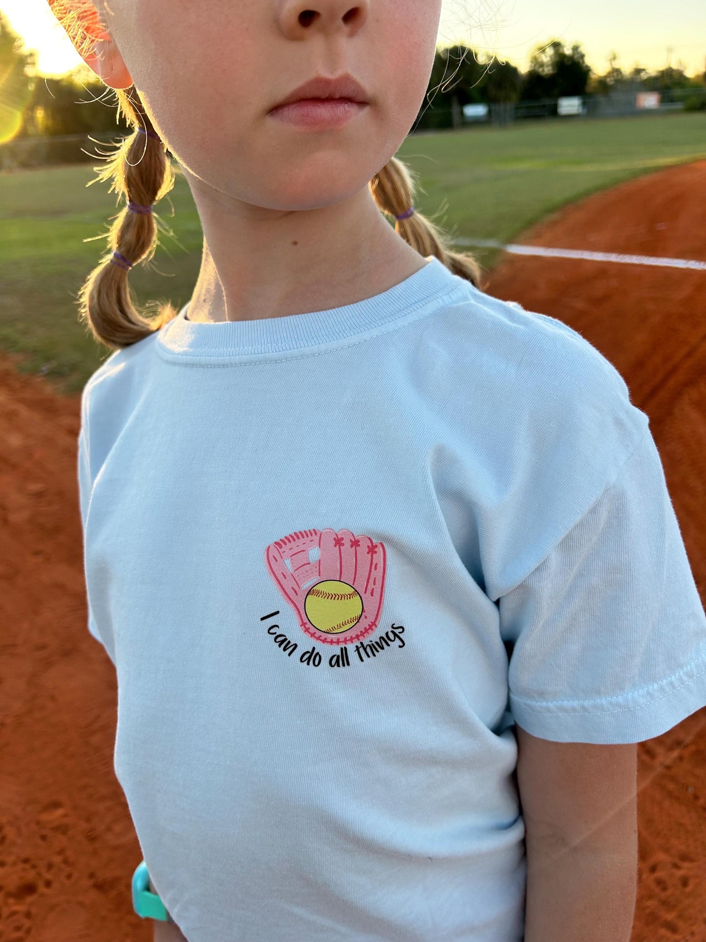 I Can Do All Things, Softball Shirt - Christian Faith-Based Sports Tee, Athlete Gift