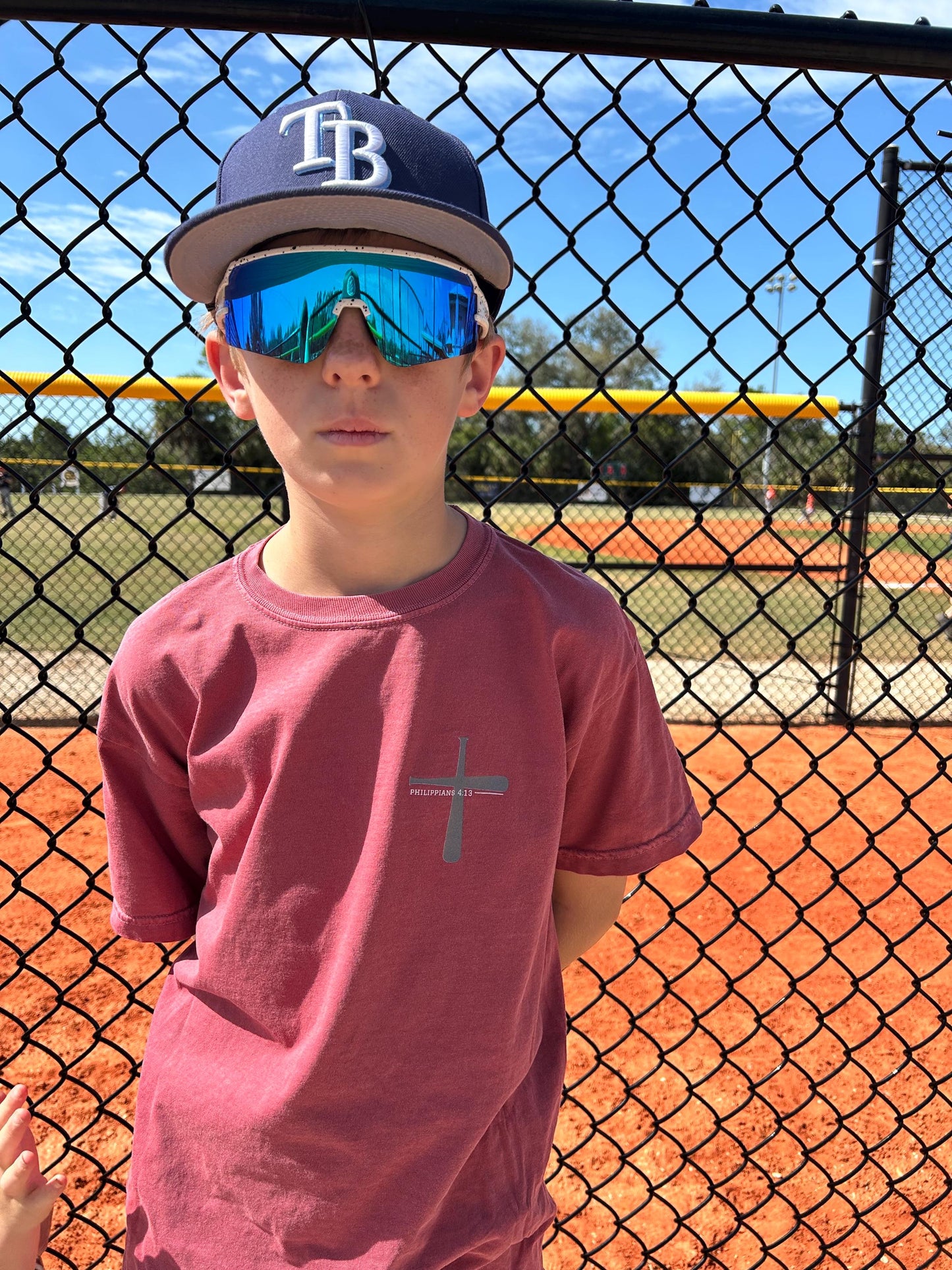 Christian Baseball Shirt - I Can Do All Things - Philippians 4:13 Faith-Based Sports Tee